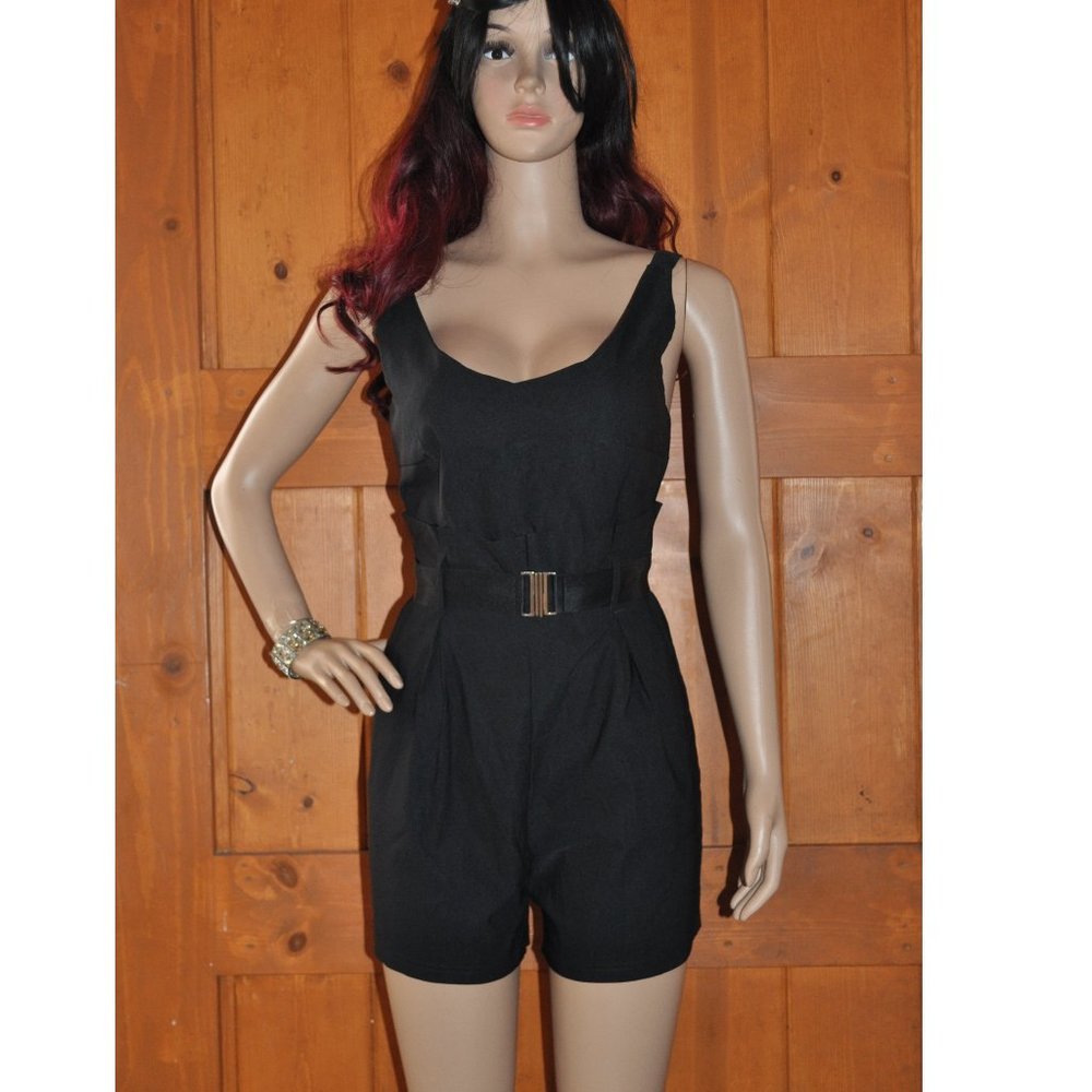 Women's Sexy Romper Sleeveless stretch Casual Elastic Waist Shorts